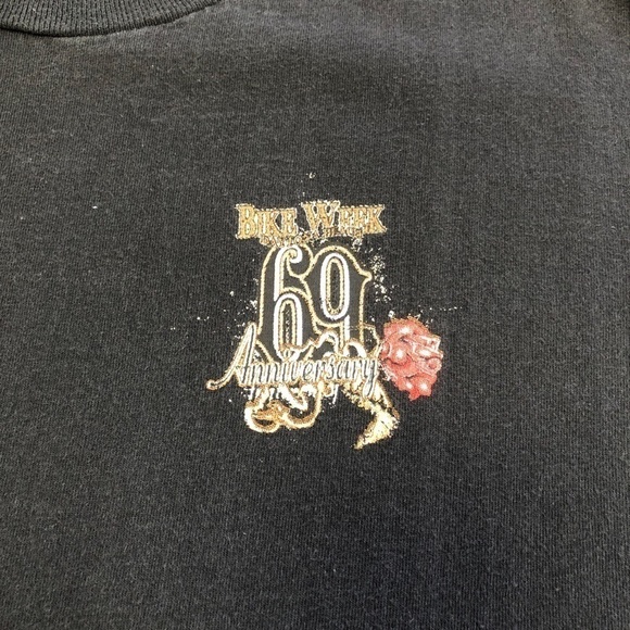 BIKE week shirt large 69th anniversary 2010 black short sleeve tee - Picture 3 of 7